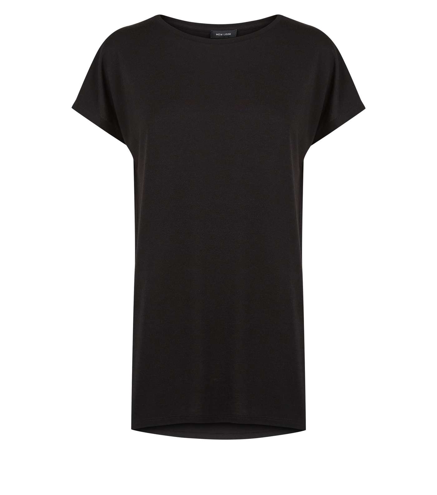 Black Longline T-Shirt Image 4