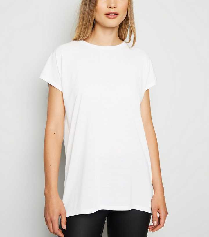 White Longline T-Shirt