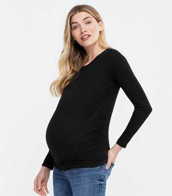 Maternité - T-shirt noir à manches longues