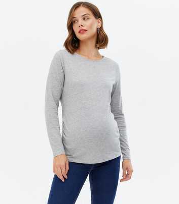 Maternity Grey Long Sleeve T-Shirt