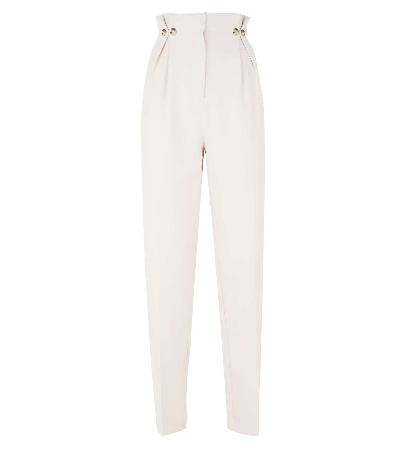 Tall Stone Pleated High Waist Trousers Image 4