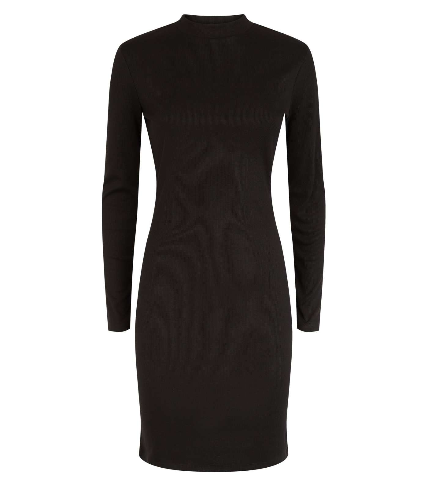 Black Long Sleeve Mini Bodycon Dress Image 4