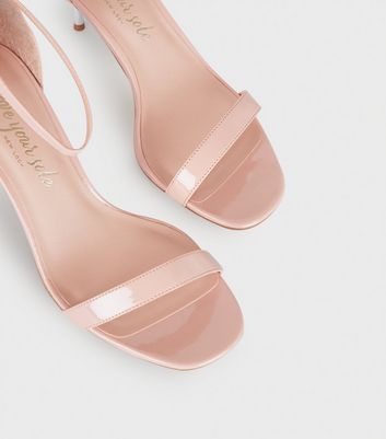 pale pink kitten heels