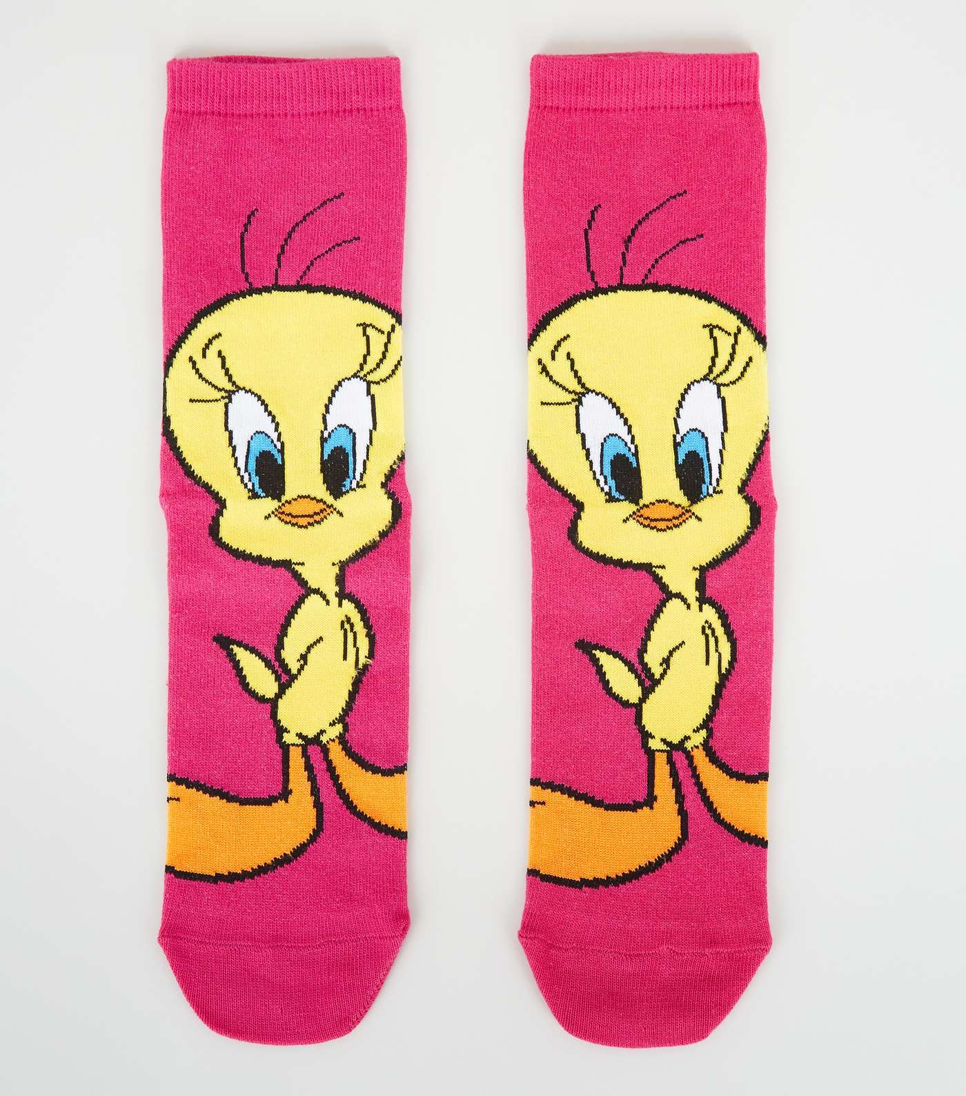 Deep Pink Tweety Pie Socks