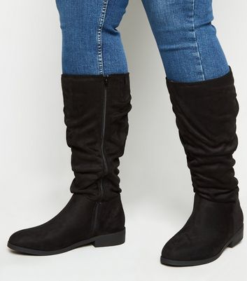 extra calf knee high boots