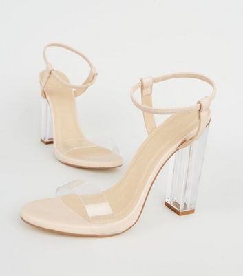 New look clear block on sale heels