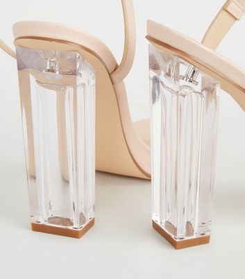 New look nude block heels best sale