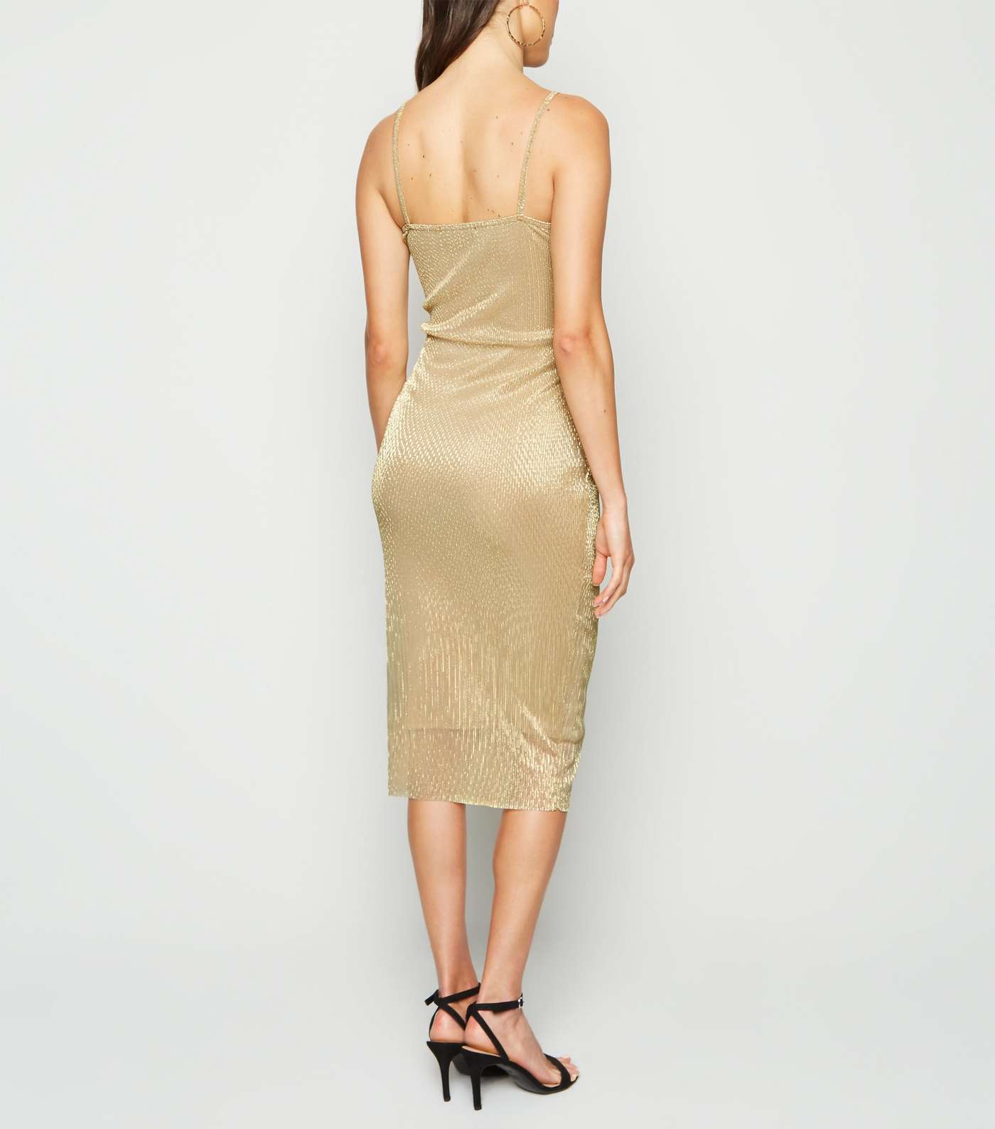 Cameo Rose Gold Metallic Twist Dress Image 2