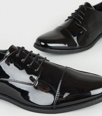 Black Patent Oxford Shoes | New Look