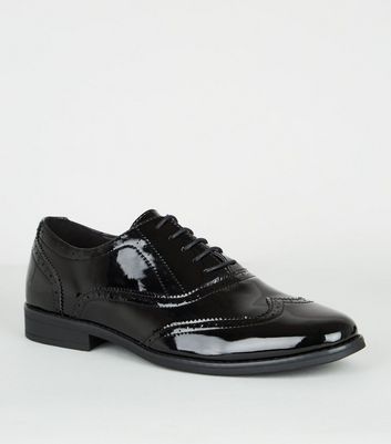 Black Patent Brogues | New Look