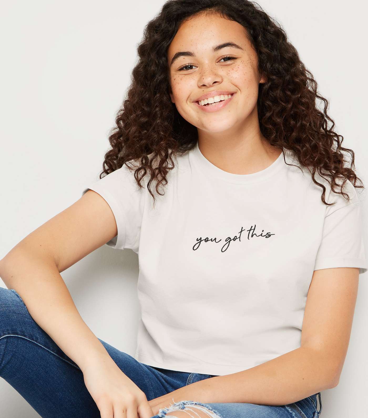 Girls Off White You Got This Slogan T-Shirt  Image 3