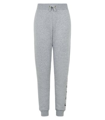 girls grey tracksuit bottoms