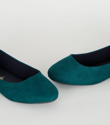 wide fit teal shoes