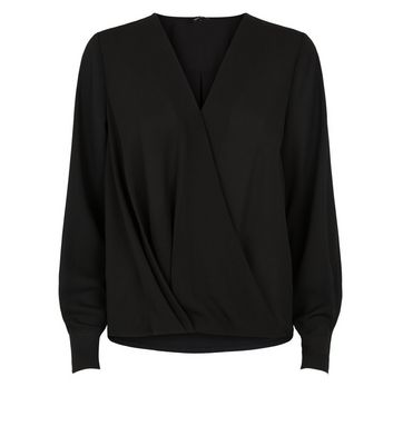 wrap blouse long sleeve