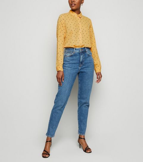 Orange Butterfly Long Sleeve Shirt