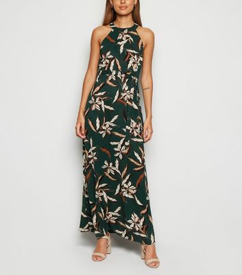 new look leaf print dress