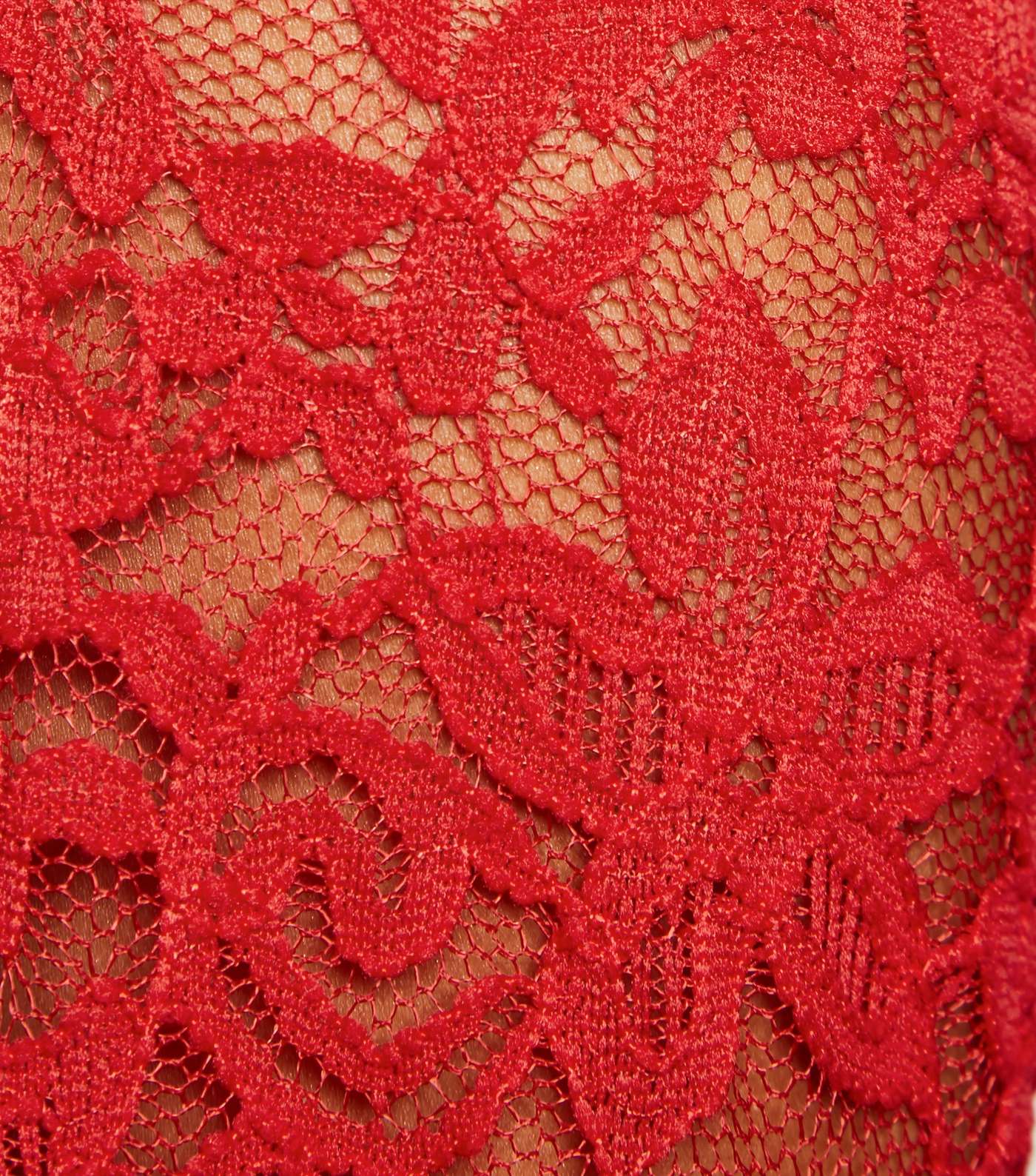 Mela Red Lace Tunic Dress Image 5