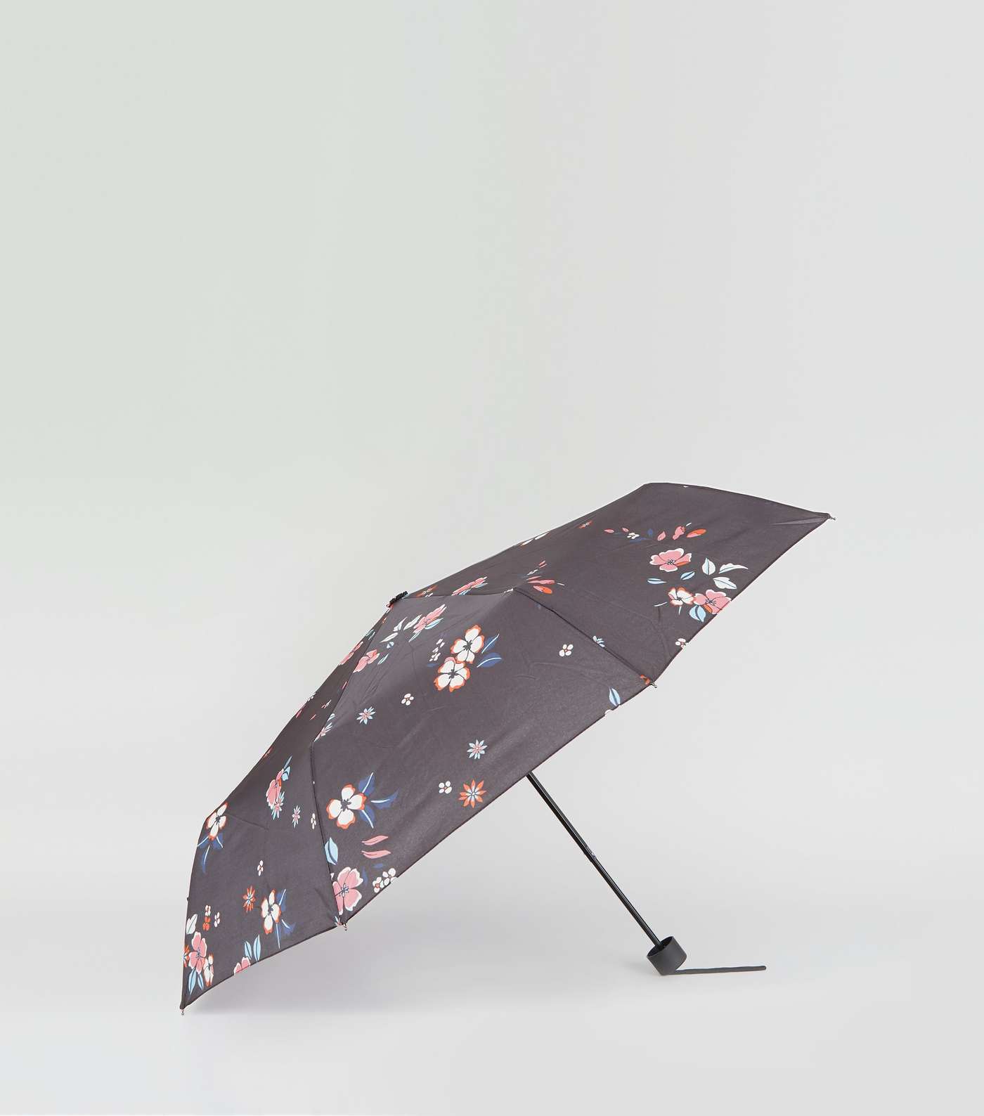 Multicoloured Floral Print Collapsible Umbrella