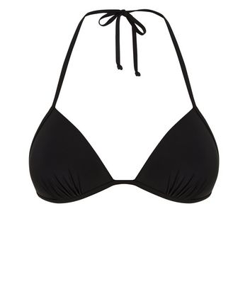 basic black bikini top