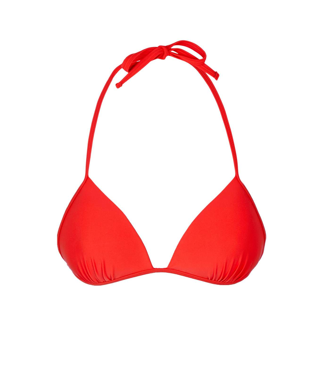 Red Moulded Triangle Bikini Top Image 3