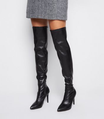 cuissarde noir talon aiguille