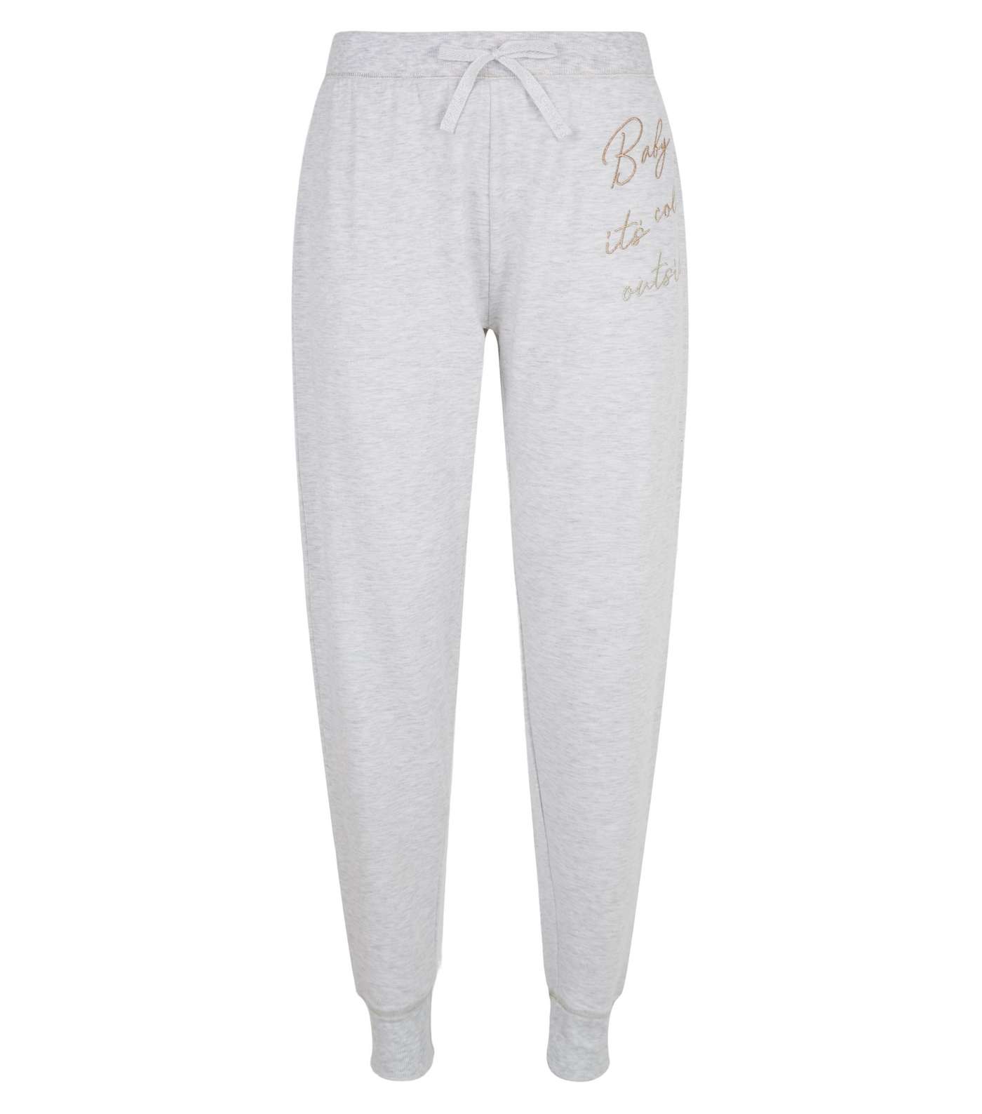Pale Grey Baby It's Cold Outside Pyjama Joggers Image 4