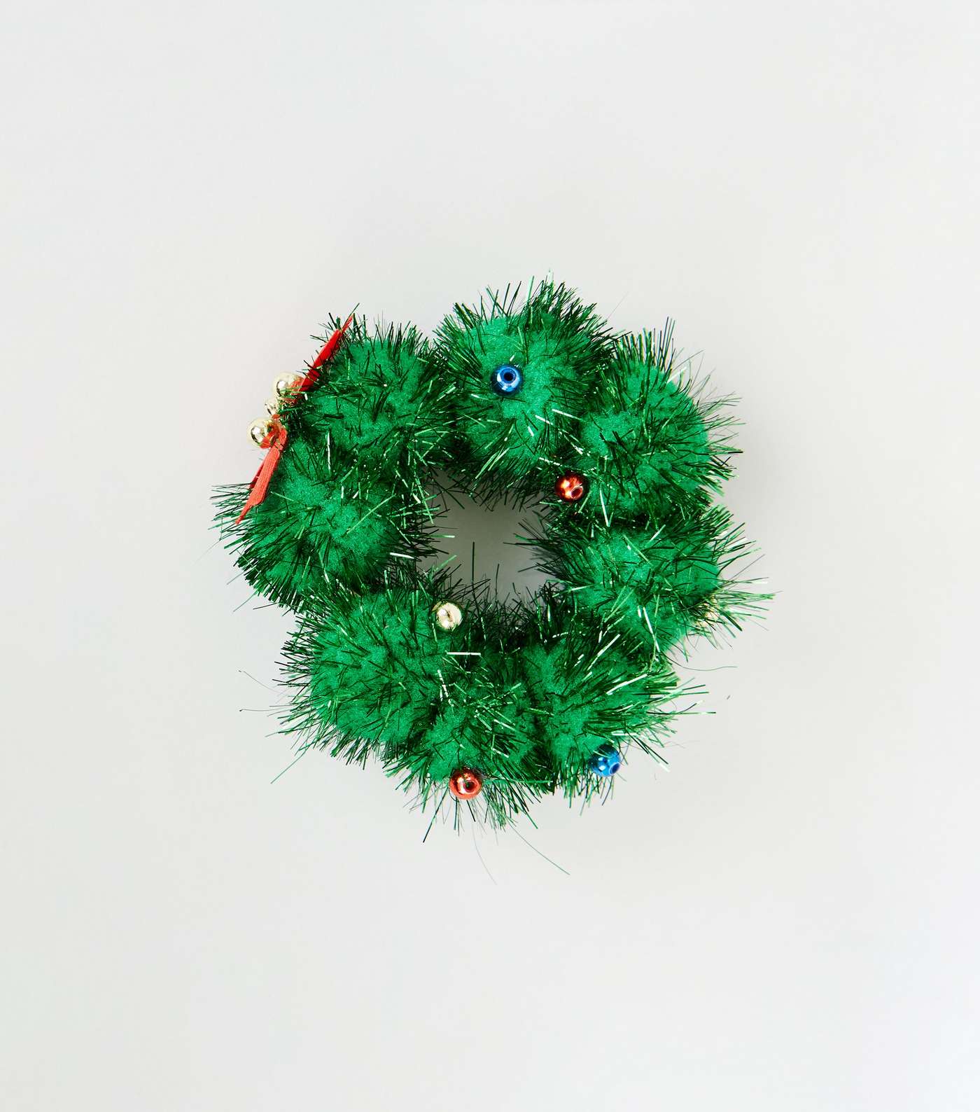 Green Christmas Wreath Scrunchie