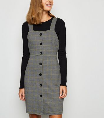new look dungaree dress