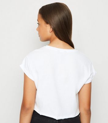 girls white t shirt back