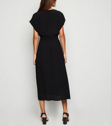 new look shirred waist dress
