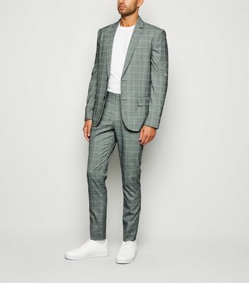 grey checkered suit jacket