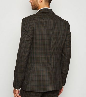 mens checked suit jacket