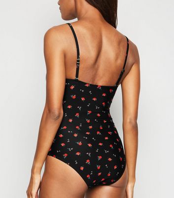 Black Rose Swimsuit New Look