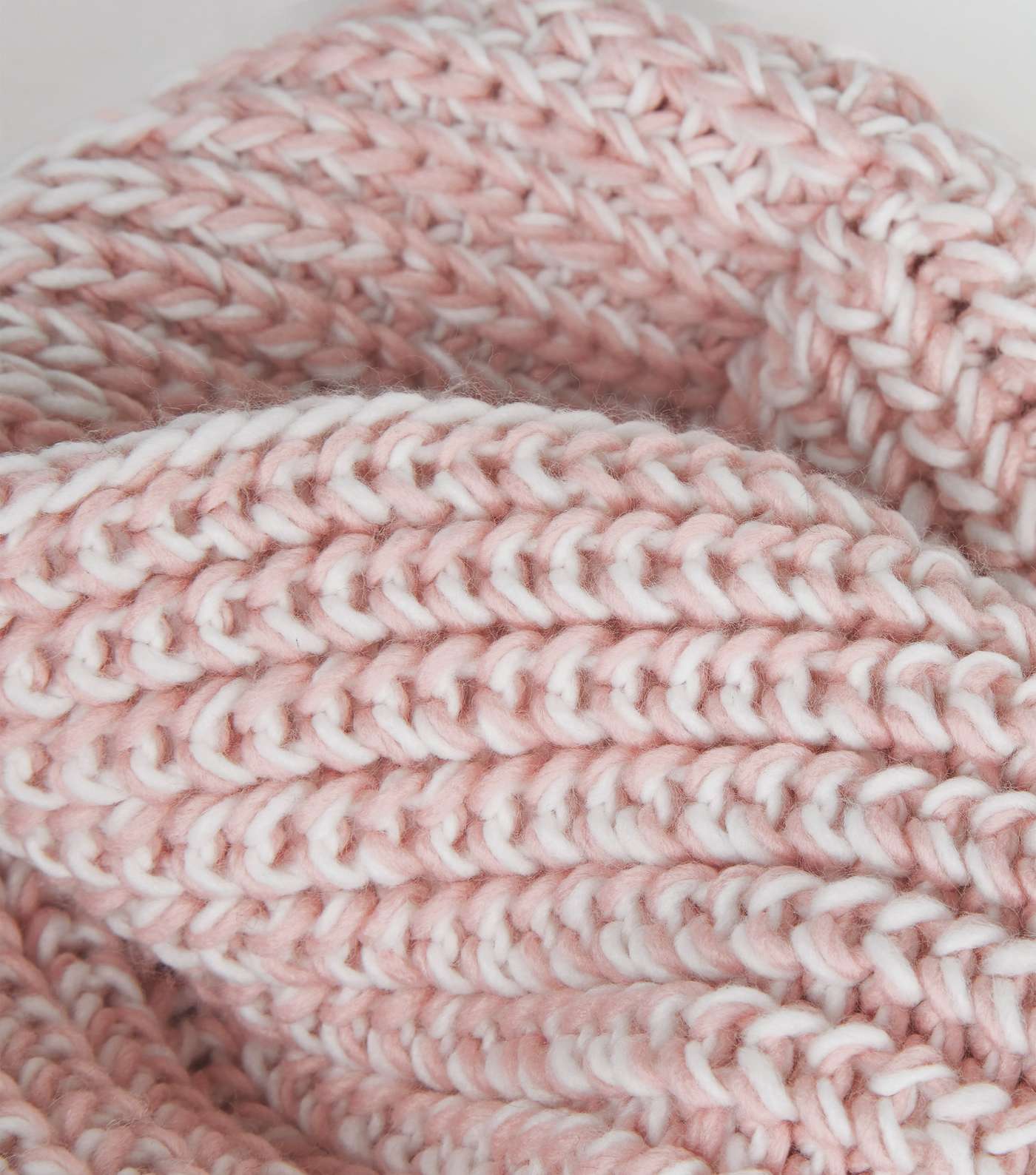 Girls Pink Knit Space Dye Snood Image 3