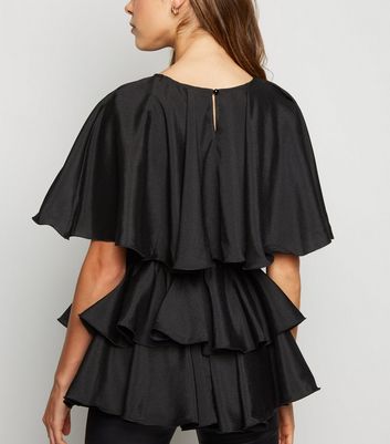 layered ruffle shirt