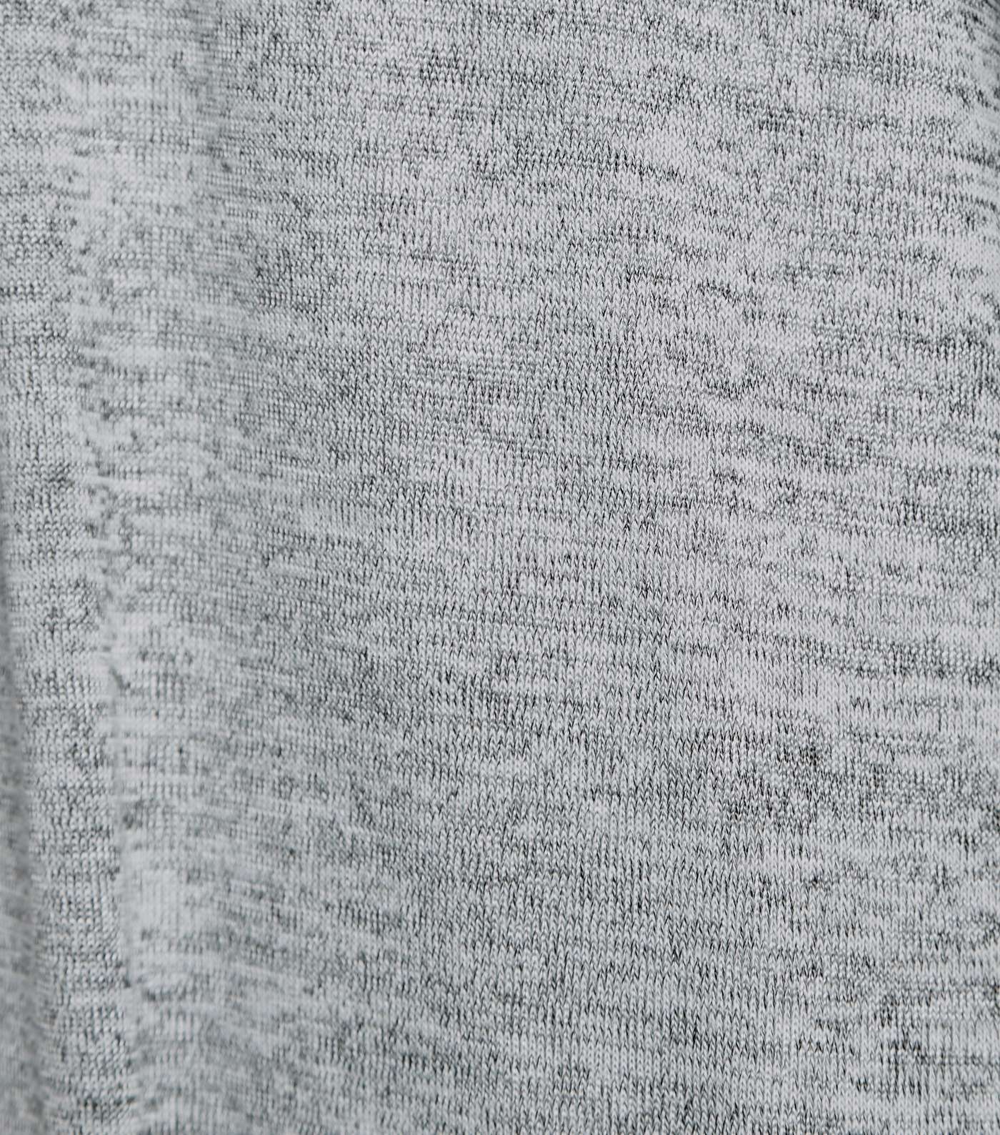 Pale Grey Fine Knit Pocket Cardigan Image 5
