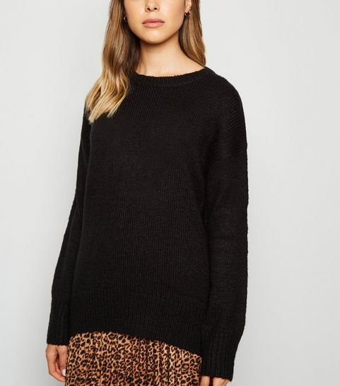 Black Crew Neck Jumper