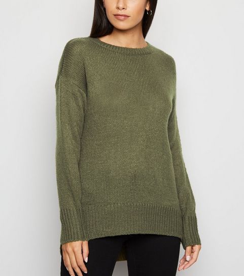 Khaki Crew Neck Jumper