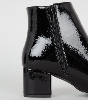 black patent chelsea boots ladies