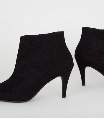 new look wide fit black ankle boots