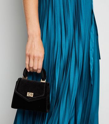 Teal clutch shop bag new look