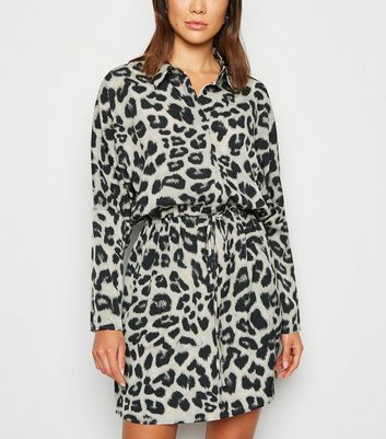 new look ax paris leopard print dress