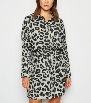 ax paris leopard print dress new look