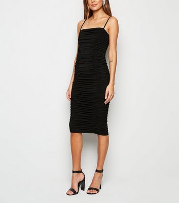 ax paris ruched midi dress