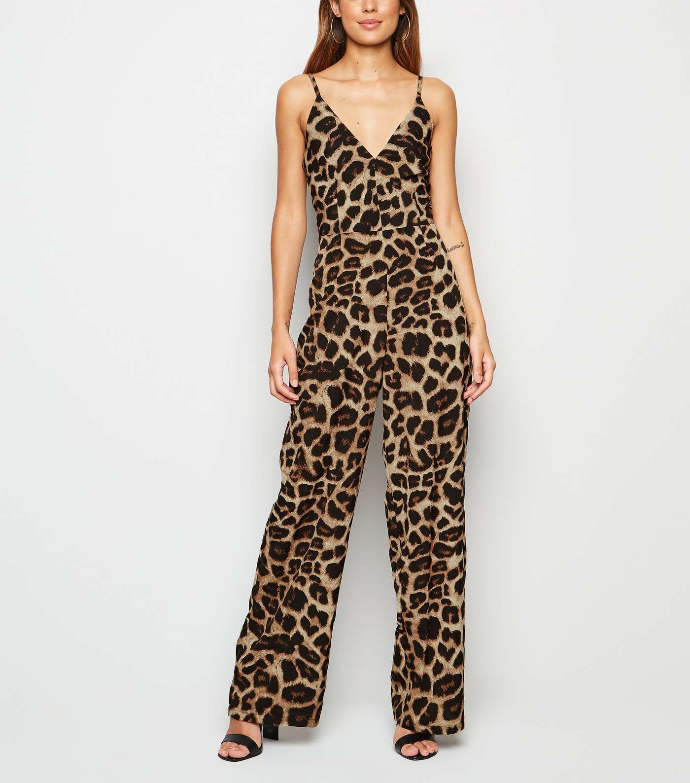 AX Paris Brown Leopard Print Jumpsuit