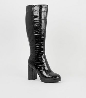 new look crocodile boots