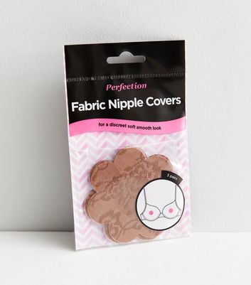 Mid Brown Fabric Nipple Covers