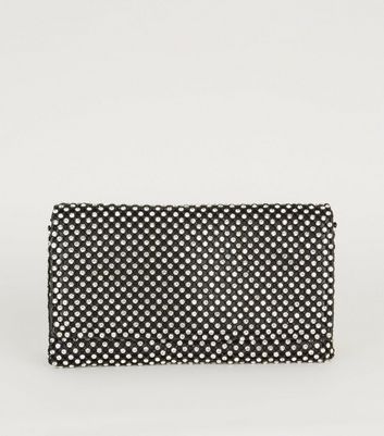 white clutch bag new look