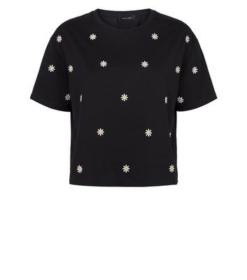 black daisy t shirt