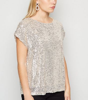 gold sequin t shirt